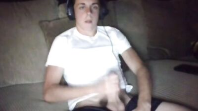 Draining His Balls While Everyone Sleeps: The Ultimate Web-Cam Cumshot Orgy