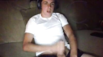 Draining His Balls While Everyone Sleeps: The Ultimate Web-Cam Cumshot Orgy