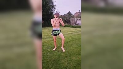 Practicing his arts: Cute Amateur Twink Solo Fetish Short Film