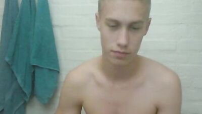 Shaved Teen Swede Cums Again!