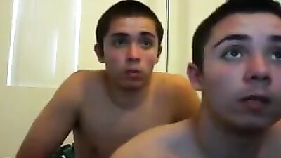 Webcam Twink Action with Recorded Gay Porn Twins!