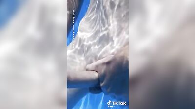 Underwater Cumshot Fun with Cute Blond Twink Webcam Boy