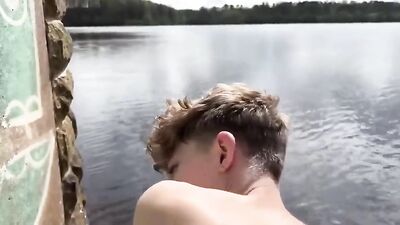 Gay Porn - Bareback Public Amateur Outdoor Sex