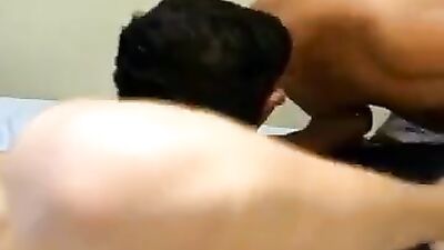 Two young lads get hot and hard and fuck on the bed boys porn.