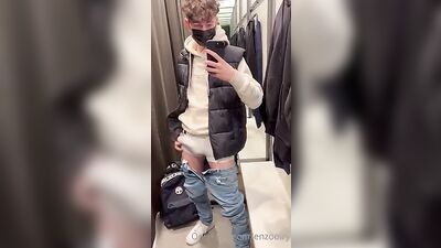 Monster Cock Public Outside Twink Voyeur Exhibition: Big White Cocks #3!