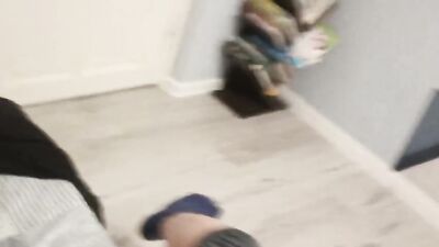 Solo Jack Off Session: I Came After School and Started Jerking Off While No One Was Home