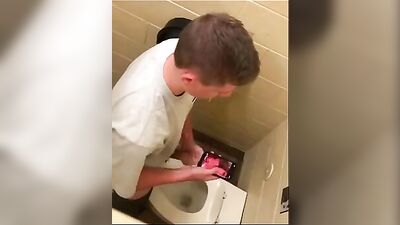 Jerking Off Buddies in Public Toilet: The Ultimate Gay Voyeur Experience!
