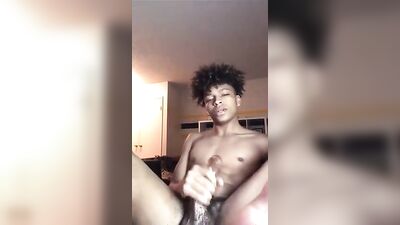 Young Black Boy Web-Cam Cum Solo - Hardcore Gay Porn Adventure!