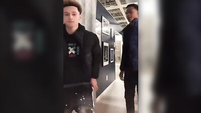 Blond Boys Flapping on Ikea Furniture - Action Cum Shots!