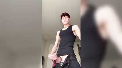 Double Stuffed! - Twink Cums Massive Load: Explosive Gay Porn Video!