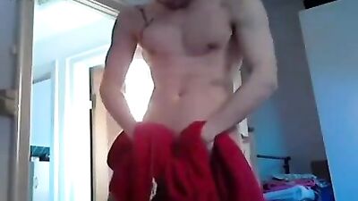 Young Muscle Boy Solo Cumshot: Cute Blondes Bedroom Orgy