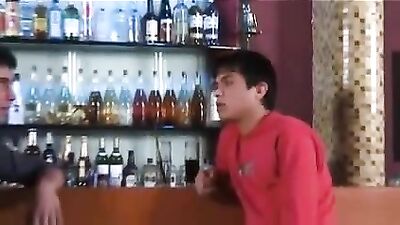 Gay Porn in Bar - Hardcore Fucking and Oral Action with Hot Guys!