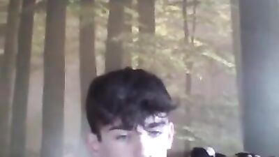 Cute hairy nice eyes and face wanks