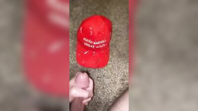 Hot trump supporter cums hard