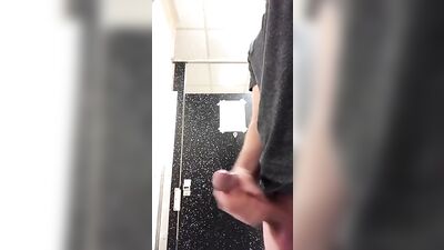 Gay Porn: Dude Cum Over Boys in the Restroom