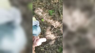 Outdoor Risky Jerk Off: Dare To Be Naked Amateur Twink!