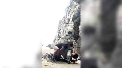 Flip on the Beach (New Voyeur Latino Action Web-Cam Gay Porn Video)