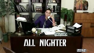 Night Shift Naughtiness: Two Scantily-Clad Men Get Down and Dirty!