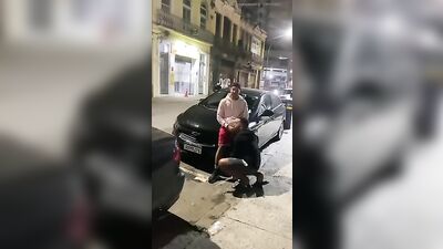 Street Blowjob: Risky Outdoor Oral Action