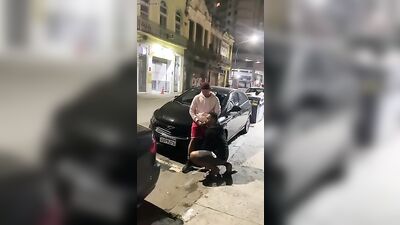 Street Blowjob: Risky Outdoor Oral Action