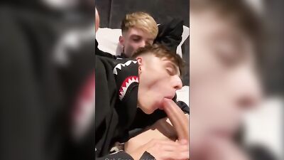Scots lad Cole blows Callum - no cum boys porn