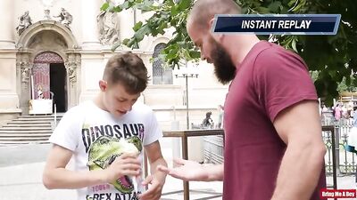 Lick My Boy Gay Porn: John Barber and Ollie Barns Hot Bareback Action!