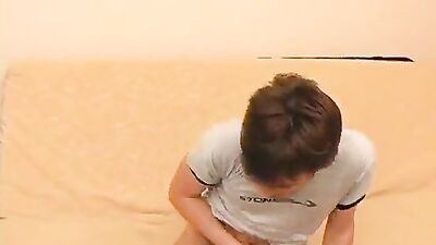 Exploring Ignatios Latin Lust: Cute Amateur Solo Straight Blonde Boy Cumshots