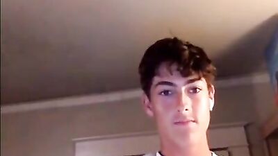 Super Cute Brunette Pounded by Muscle Boys in Amateur Webcam Show!