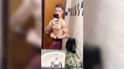 Explore Colins Handsome Body in the Showers: Amateur Blond Cumshot Twink Hunk