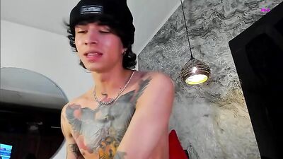 Latino Webcam Cumshot Fun with Frat Boys and Big Cocks