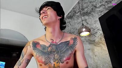 Latino Webcam Cumshot Fun with Frat Boys and Big Cocks