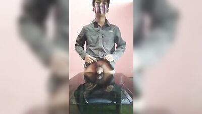 Malaysian Filipino Jakol pleasures himself to a magnificent climax on an elegant dining table