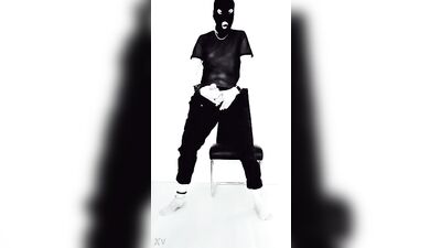 Solo Foot Fetish: Amateur Boy Wanks in Socks and Trackies