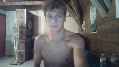 Young and Handsome Medical Student Takes a Wank Break