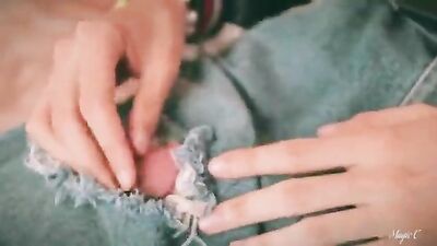 Dnz cute twink plays with a toy during an amateur webcam show