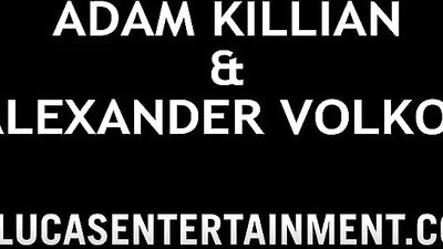 Bareback Hands-on Action with Muscular Men: Alexander Volkov and Adam Ian