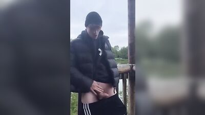 Its a freezing day in Berlin, but he cant wait to get off