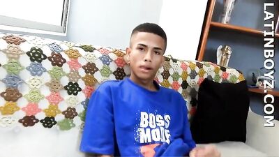 Big Latino Cock Cums in Solo Action Scene