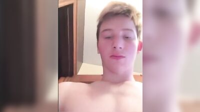 Teenage Redhead Fella Pleasures His Hole in the Bathroom