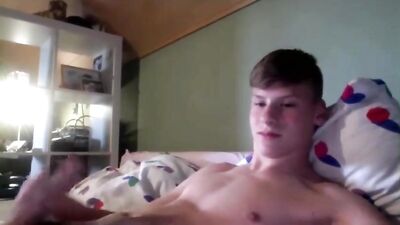 Straight guy loves his cozy mattress and shoots hot man-jizz