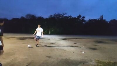 Latino Twinks Foursome Bareback Soccer Cum Shots