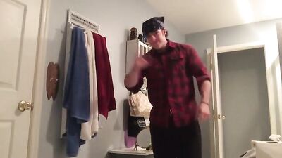 Muscled Tim J takes a hand job from his buddy