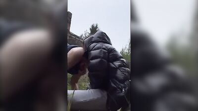 Straight Amateur Bisexual Cumshot Fun in the Public with Huge Dicks!