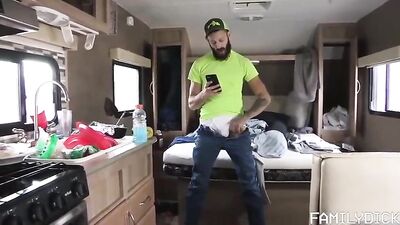 Daddy and His Cutie Twink Fuck on Webcam in a Sex Show with Hot Action, Anal, and Bareback Fun!