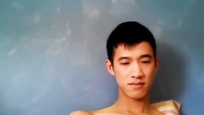 Hung Vietnamese Asian Boy Goes At It Alone in His Bedroom