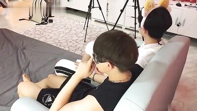 Japanese Twink Boys in a Sexual Frenzy with their Gang Mates - Action-packed Amateur Bareback Group Sex