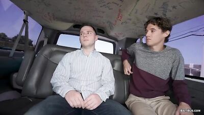 Dick-Slinging Double-Header - Hotshot Hotties Danny Wilcox and Andy Adler Go Down on BAITBUS!