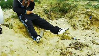 Young Farmhand Wanks in the Open Air - Rural Handjob Adventure