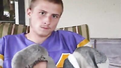 First-Timer Taking off Shoes and Socks - Classic Male Foot Fetish Video