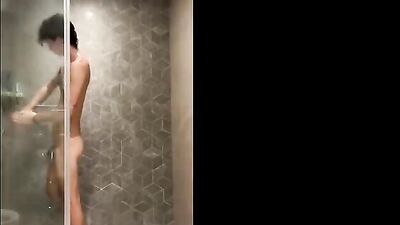 Showers of Love: A Sweet Young Man Enjoys a Refreshing Soak with His Hard, Young Tube